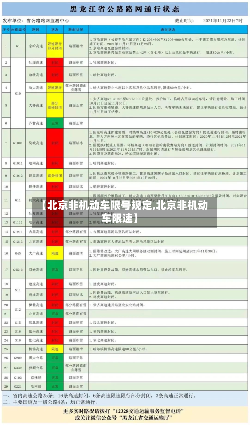 【北京非机动车限号规定,北京非机动车限速】