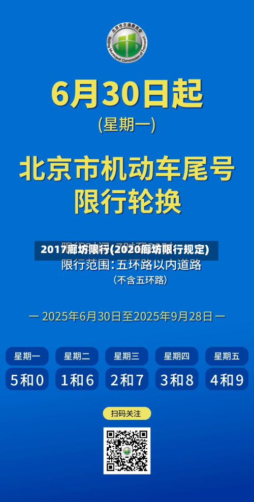 2017廊坊限行(2020廊坊限行规定)-第2张图片