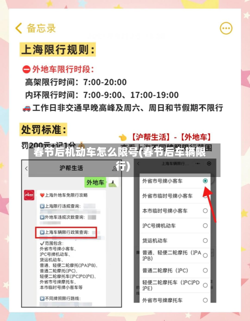 春节后机动车怎么限号(春节后车辆限行)-第2张图片
