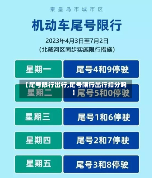 【尾号限行出行,尾号限行出行扣分吗】-第3张图片