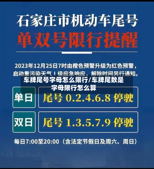车牌尾号字母怎么限行/车牌尾数是字母限行怎么算-第2张图片
