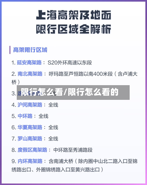 限行怎么看/限行怎么看的-第2张图片