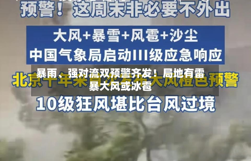 暴雨	、强对流双预警齐发！局地有雷暴大风或冰雹-第2张图片
