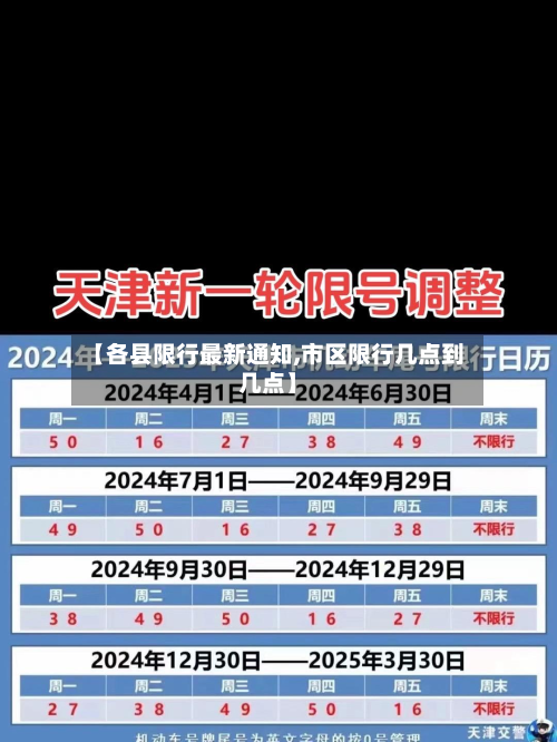 【各县限行最新通知,市区限行几点到几点】-第2张图片