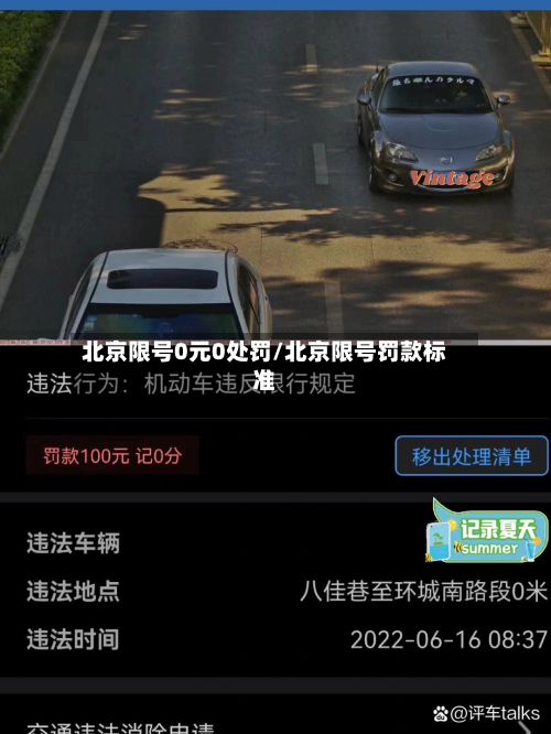 北京限号0元0处罚/北京限号罚款标准-第2张图片