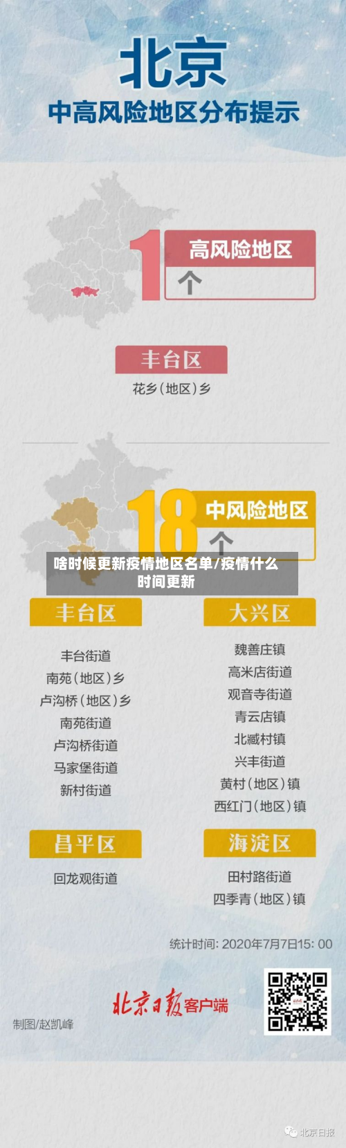 啥时候更新疫情地区名单/疫情什么时间更新
