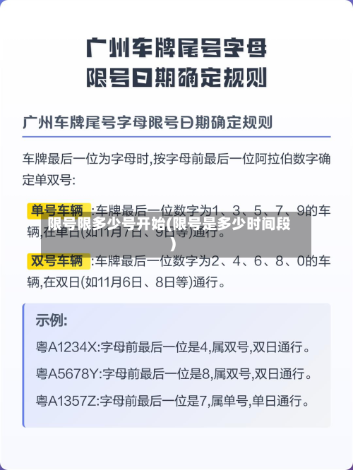 限号限多少号开始(限号是多少时间段)-第3张图片
