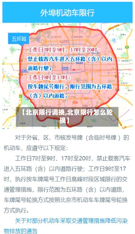 【北京限行调换,北京限行怎么轮换】