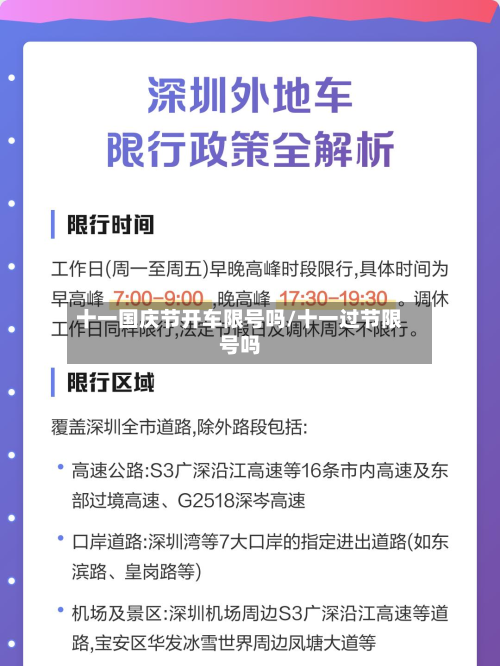 十一国庆节开车限号吗/十一过节限号吗