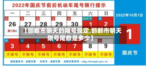 【邯郸市明天的限号规定,邯郸市明天限号尾数是多少】-第2张图片