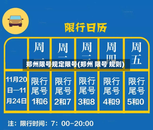 郑州限号规定限号(郑州 限号 规则)-第2张图片