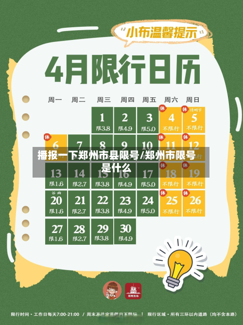 播报一下郑州市县限号/郑州市限号是什么-第2张图片