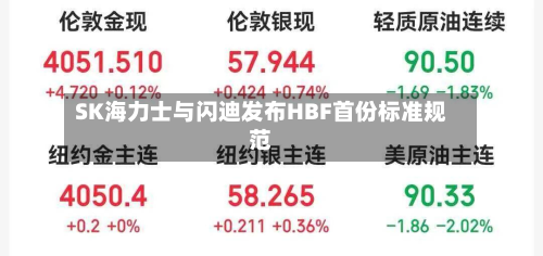 SK海力士与闪迪发布HBF首份标准规范
