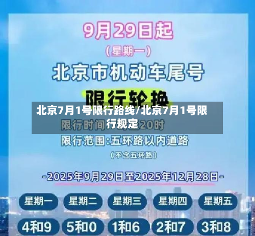 北京7月1号限行路线/北京7月1号限行规定-第3张图片