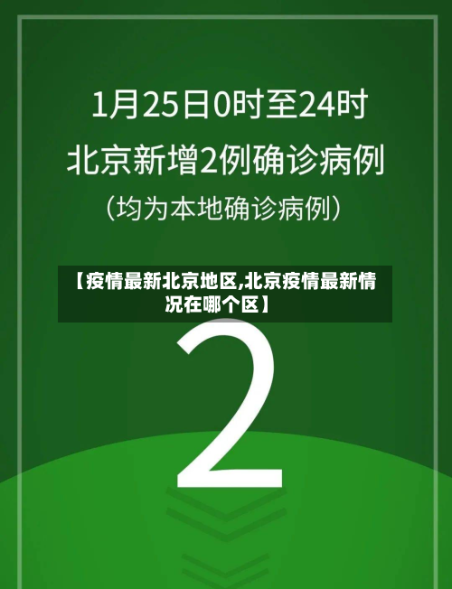 【疫情最新北京地区,北京疫情最新情况在哪个区】-第2张图片