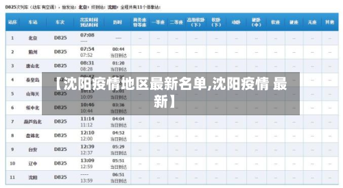 【沈阳疫情地区最新名单,沈阳疫情 最新】-第3张图片
