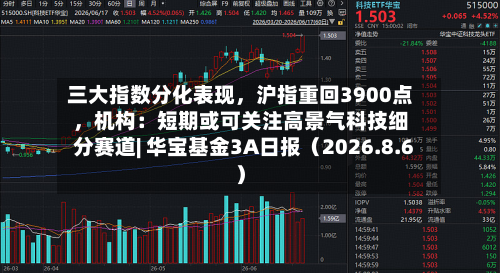 三大指数分化表现，沪指重回3900点，机构：短期或可关注高景气科技细分赛道| 华宝基金3A日报（2026.8.6）-第1张图片