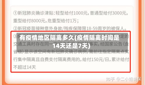 有疫情地区隔离多久(疫情隔离时间是14天还是7天)-第2张图片