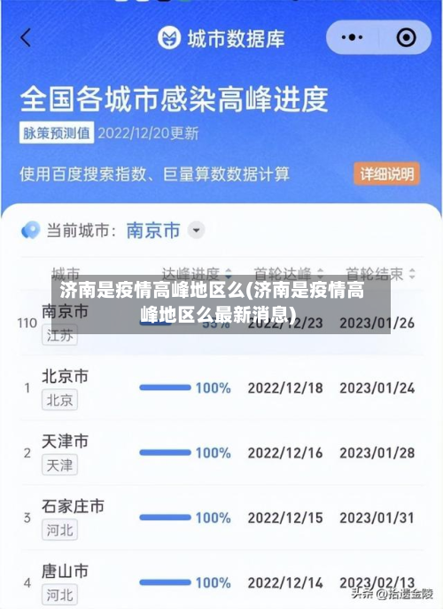 济南是疫情高峰地区么(济南是疫情高峰地区么最新消息)