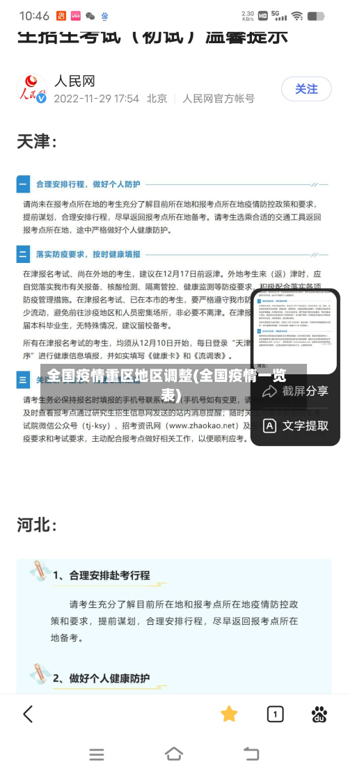 全国疫情重区地区调整(全国疫情一览表)-第2张图片