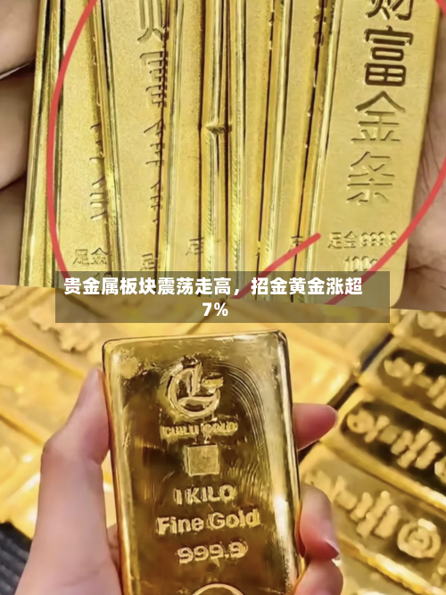 贵金属板块震荡走高，招金黄金涨超7%