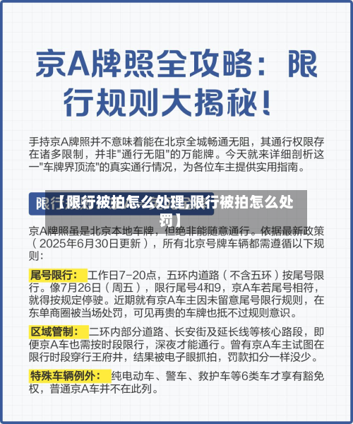【限行被拍怎么处理,限行被拍怎么处罚】