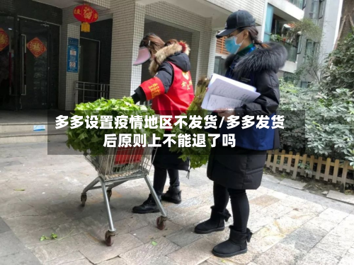 多多设置疫情地区不发货/多多发货后原则上不能退了吗-第2张图片