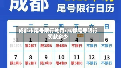 成都市尾号限行处罚/成都尾号限行罚款多少-第2张图片