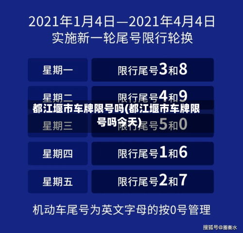 都江堰市车牌限号吗(都江堰市车牌限号吗今天)-第3张图片