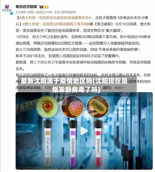 最新沈阳属于疫情地区吗(沈阳现在是爆发新病毒了吗)-第3张图片