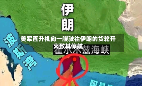 美军直升机向一艘驶往伊朗的货轮开火致其停航