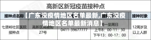 【广东没疫情地区名单最新,广东没疫情地区名单最新消息】-第2张图片