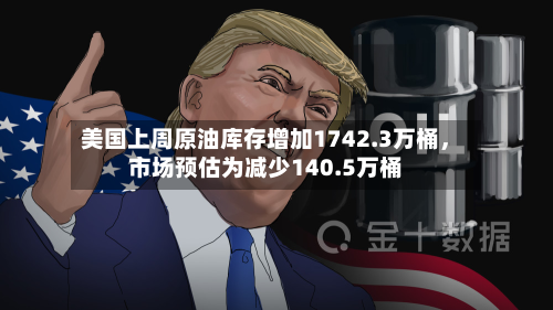 美国上周原油库存增加1742.3万桶，市场预估为减少140.5万桶