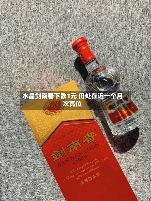 水晶剑南春下跌1元 仍处在近一个月次高位