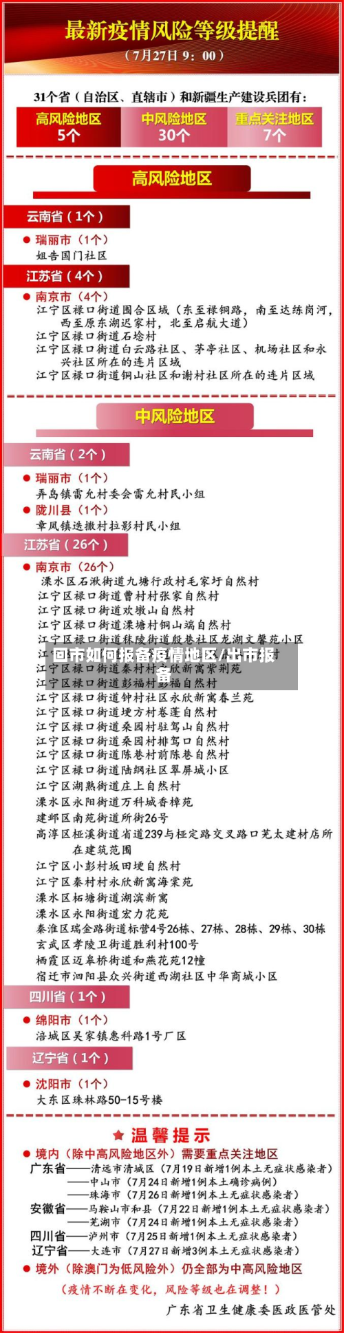 回市如何报备疫情地区/出市报备-第2张图片