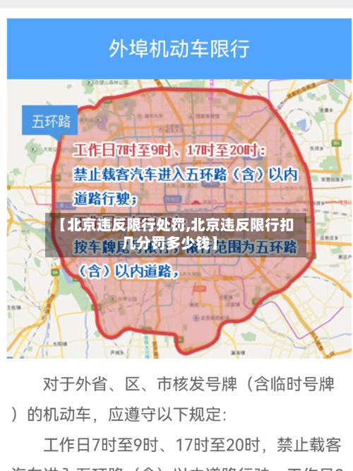 【北京违反限行处罚,北京违反限行扣几分罚多少钱】-第2张图片