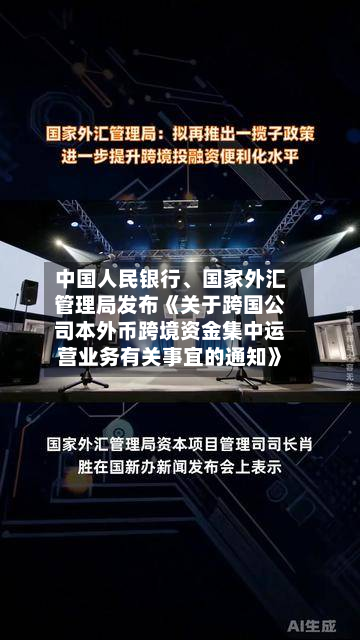 中国人民银行	、国家外汇管理局发布《关于跨国公司本外币跨境资金集中运营业务有关事宜的通知》-第3张图片