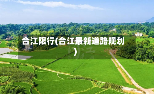 合江限行(合江最新道路规划)