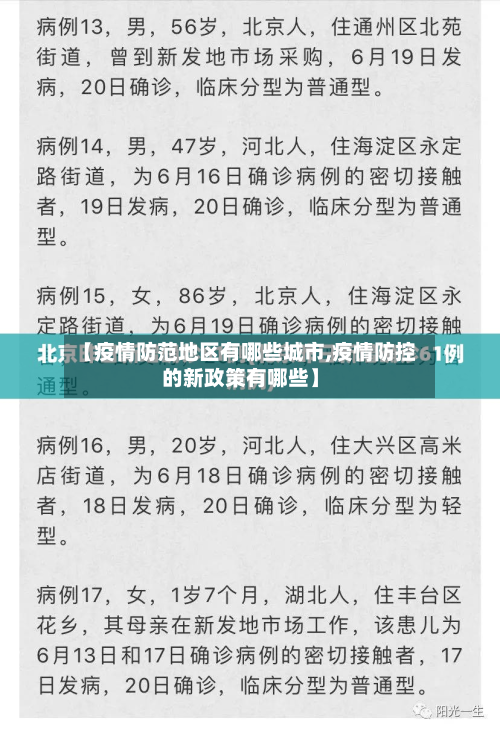 【疫情防范地区有哪些城市,疫情防控的新政策有哪些】