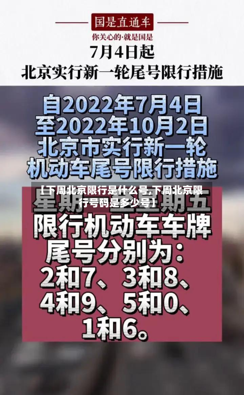 【下周北京限行是什么号,下周北京限行号码是多少号】-第2张图片