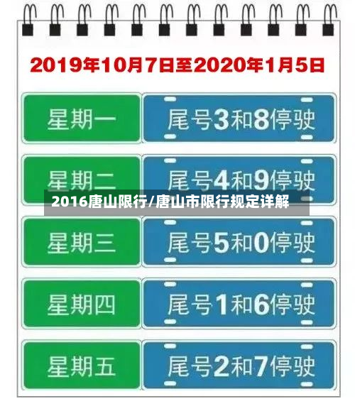 2016唐山限行/唐山市限行规定详解-第2张图片