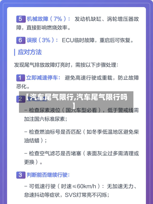 【汽车尾气限行,汽车尾气限行吗】-第2张图片