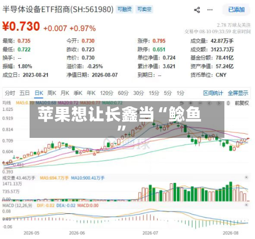 苹果想让长鑫当“鲶鱼”