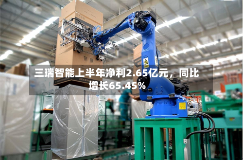 三瑞智能上半年净利2.65亿元，同比增长65.45%-第2张图片