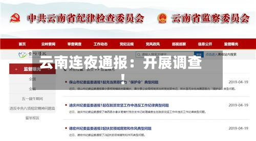 云南连夜通报：开展调查！-第2张图片
