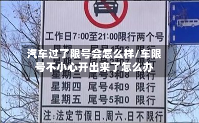 汽车过了限号会怎么样/车限号不小心开出来了怎么办
