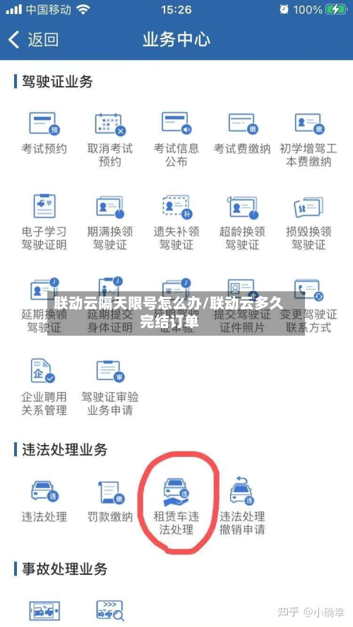 联动云隔天限号怎么办/联动云多久完结订单-第2张图片