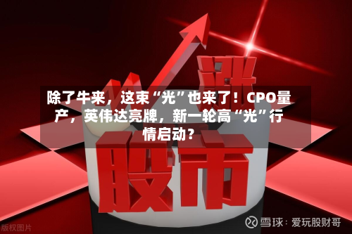 除了牛来，这束“光	”也来了！CPO量产	，英伟达亮牌，新一轮高“光”行情启动？-第2张图片