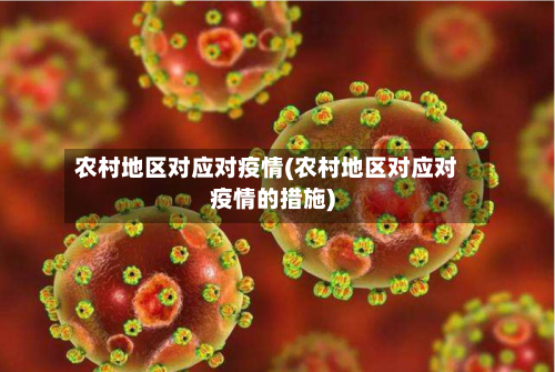 农村地区对应对疫情(农村地区对应对疫情的措施)-第3张图片