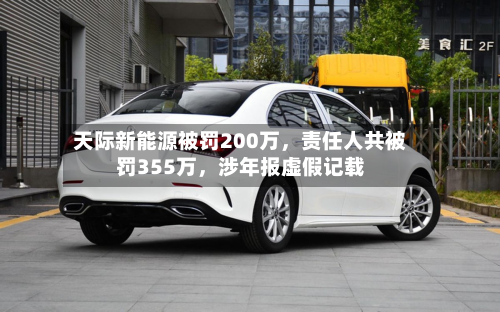 天际新能源被罚200万，责任人共被罚355万，涉年报虚假记载